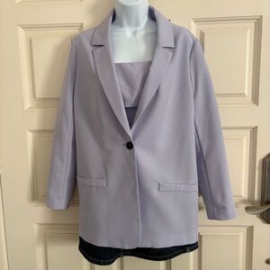ASOS side 4 Lavender Women's Blazer and Crop Tank Top 2pc set